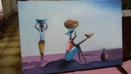 Aridez do Sertão,pintura a Oleo-black Friday
