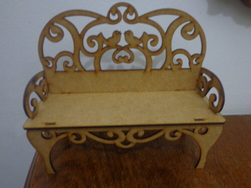 Banco Passaros em mdf