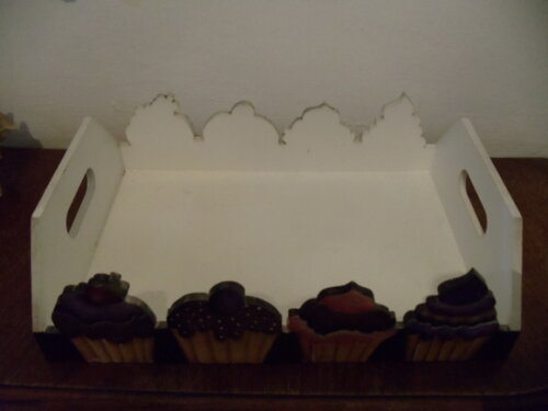 Bandeja em mdf - Cupcakes