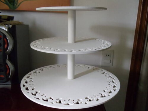 Bandejas Redondas com Pedestal