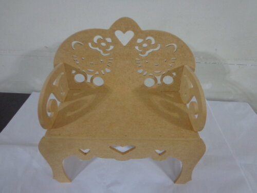 Banquinho Gatinhos G, em mdf