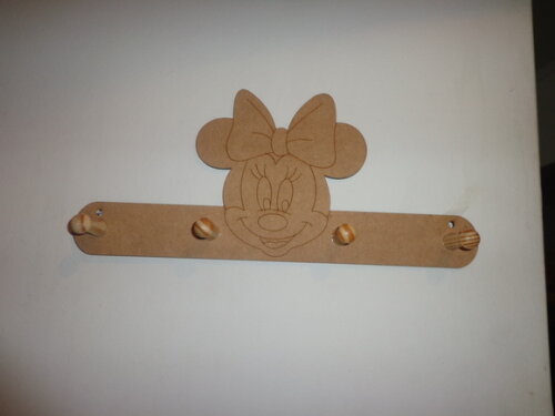 Cabideiro em mdf Minie ou Mickey