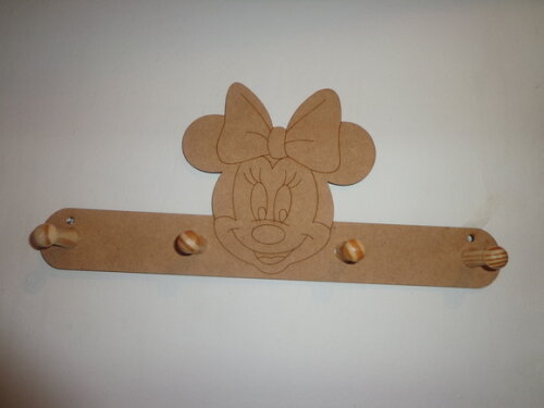 Cabideiro em mdf Minie ou Mickey