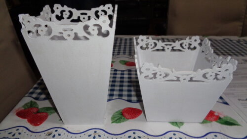 Cachepos em mdf Pintados-preço Unitário