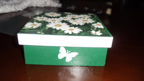 Caixa de mdf Margaridas