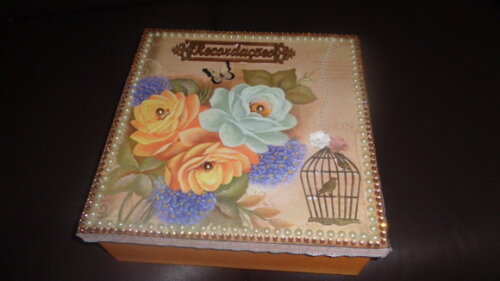 Caixa Decorada Recordações -g
