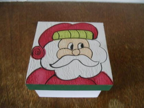 Caixa em mdf Papai Noel