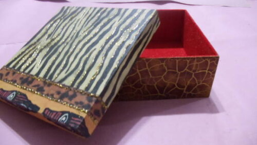 Caixa em Mdf,estilo Africano