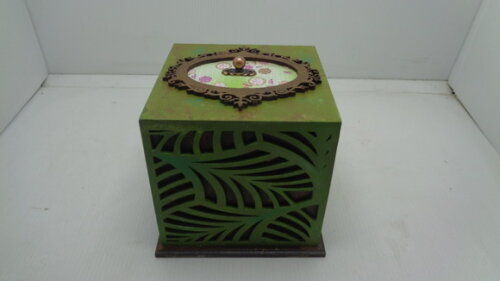 Caixa Porta Caneca ,-decorada