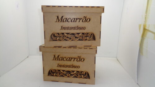 Caixa Porta Macarrão em mdf