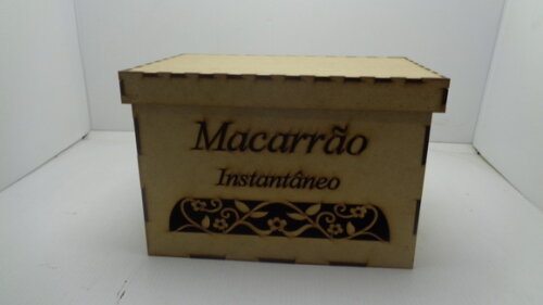 Caixa Porta Macarrão em mdf