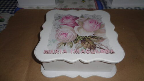 Caixa Trabalhada, com Decoração