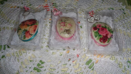 Caixas com Sabonetes Decorados