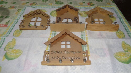 Casinhas Porta Chaves em mdf