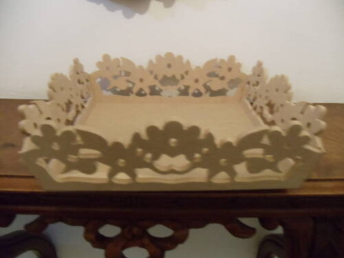 Cesto Floral em Mdf,