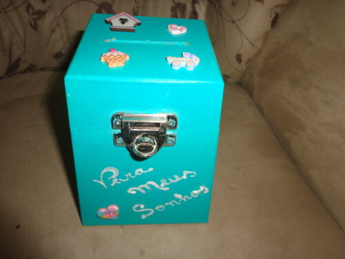 Cofre Porta Moedas-decorado-
