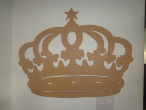 Coroa em Mdf-estrela