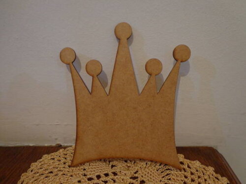 Coroa Lisa em mdf