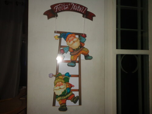 Enfeite de Porta Papai Noel