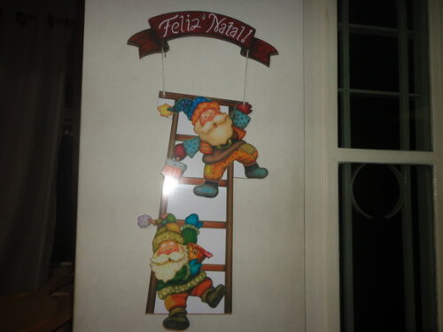 Enfeite de Porta Papai Noel