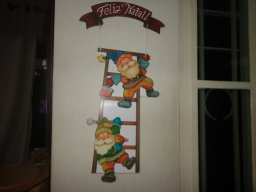 Enfeite de Porta Papai Noel