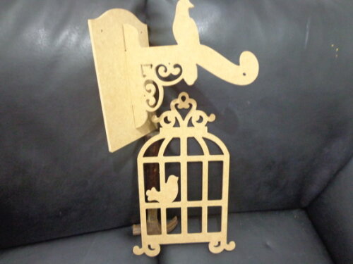Gaiola em mdf com Suporte 02