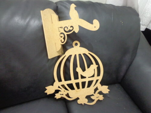 Gaiola em mdf com Suporte 02