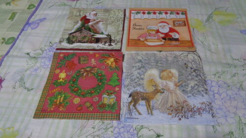 Guardanapos Natalinos Variados-5 Por 20,00