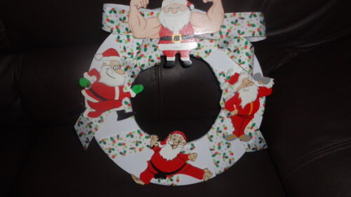 Guirlanda Papai Noel na Academia