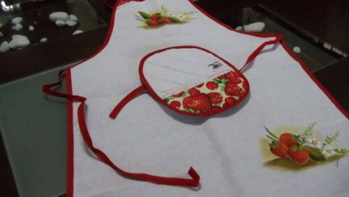 Kit Avental e Pegador de Panelas