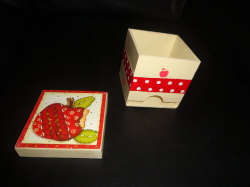 Kit em mdf Pintado- Porta Chá