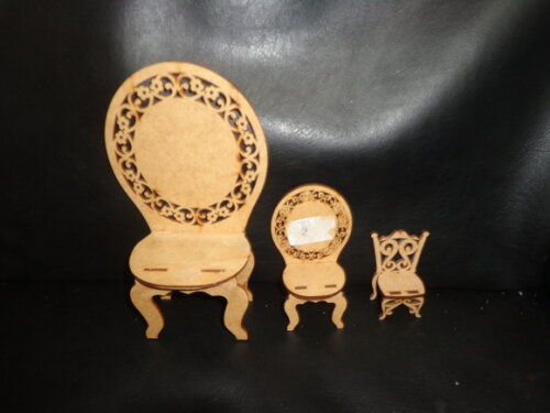 Mini Cadeiras a Laser