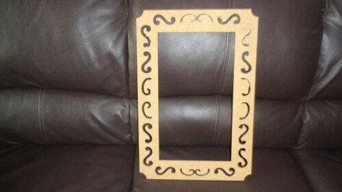 Moldura Retangular decorada