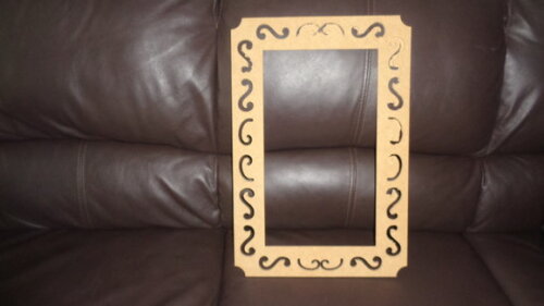 Moldura Retangular decorada