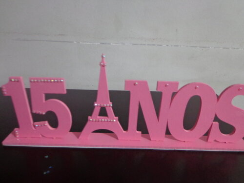 Palavra 15 Anos, em mdf