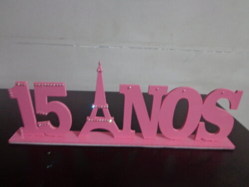 Palavra 15 Anos, em mdf