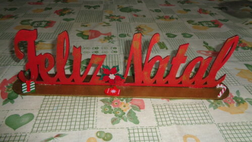 Palavra Feliz Natal com Base