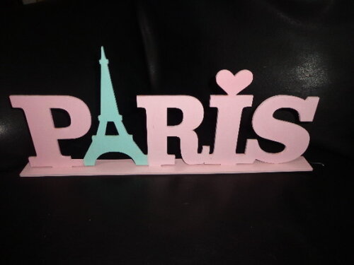 Palavra Paris em mdf
