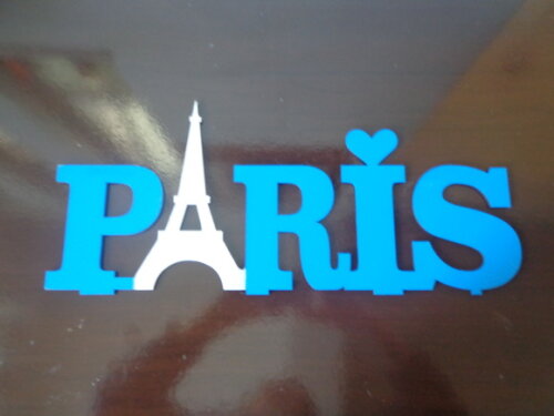Palavra Paris em mdf