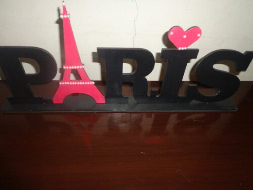 Palavra Paris em Mdf-