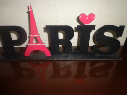 Palavra Paris em Mdf-