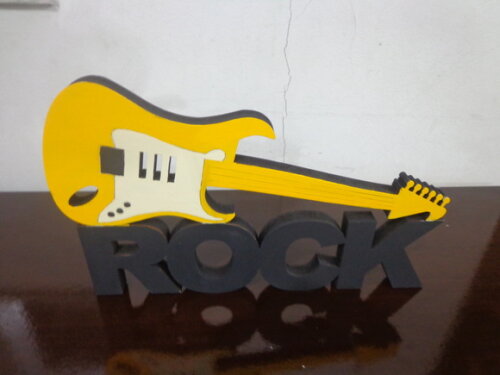Palavra Rock com Guitarra