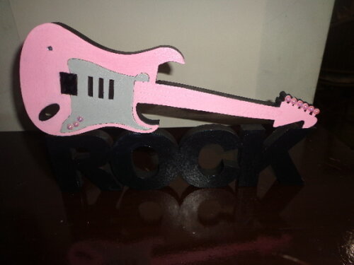 Palavra Rock com Guitarra