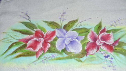 Pano de Prato Orquídeas