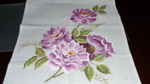Pano de Prato Rosas Carmim