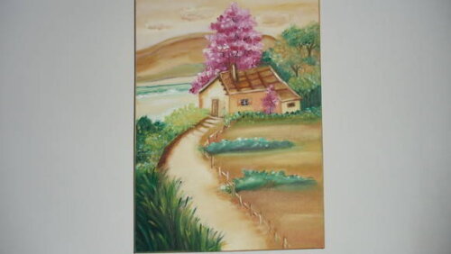 Pintura a Óleo Casinha Pequenina