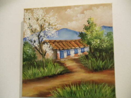 Pintura a Oleo Ipe Branco