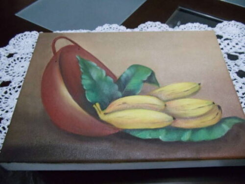 Pintura à Oleo Tacho com Bananas
