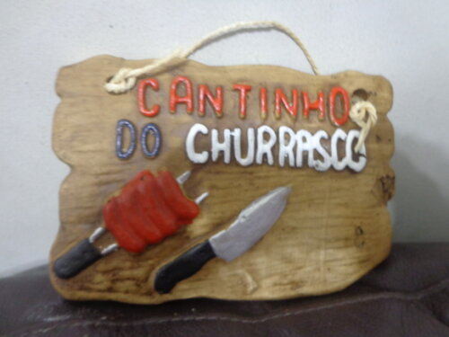 Placa Cantinho do Churrasco -black Friday
