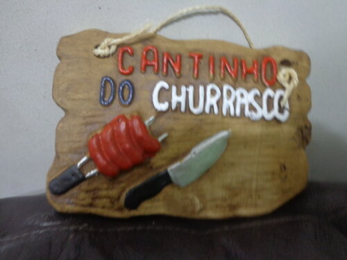 Placa Cantinho do Churrasco -black Friday